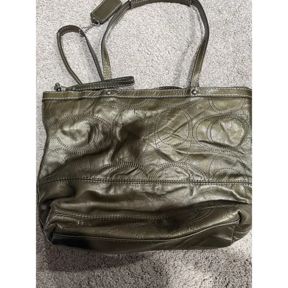 Coach Olive Green Tote Bag - Picture 3 of 6